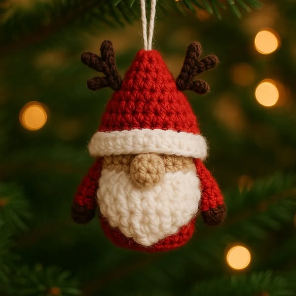 🎄✨Crochet Christmas Gnome Ornament – Perfect Holiday Gift for Special Occasions!