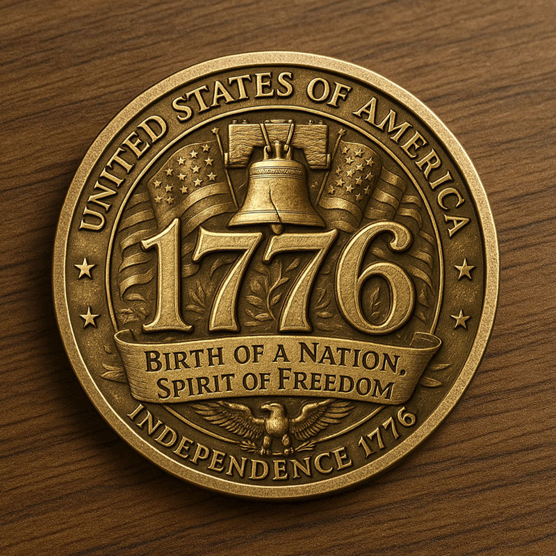 🎁✨ U.S. 250th Anniversary Commemorative Coin – Perfect Gift for Holidays & Special Occasions!