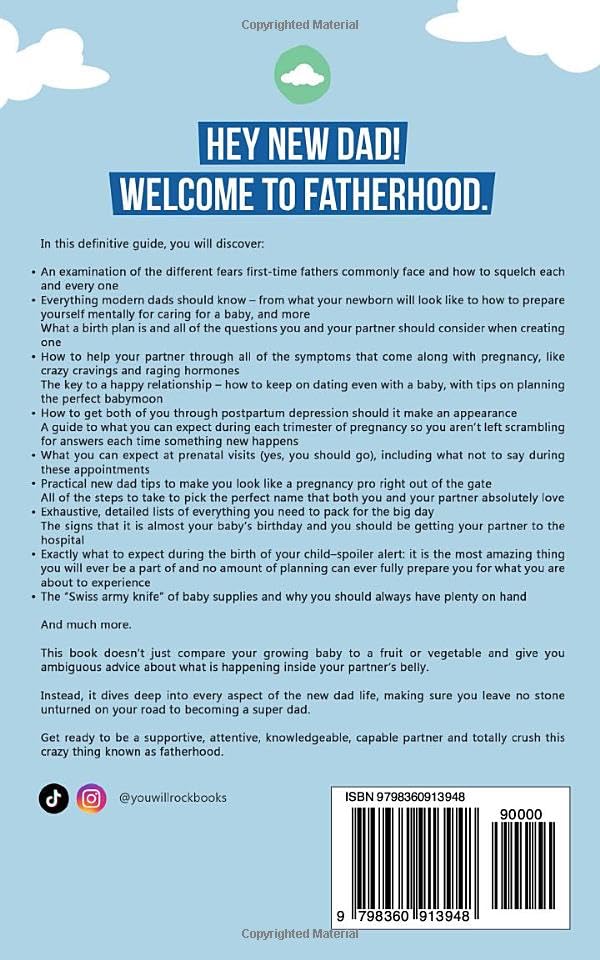 🎁💙 Perfect Gift for New Dads! Expert Guide to First-Time Pregnancy & Fatherhood Essentials – Ideal for Holidays & Special Occasions