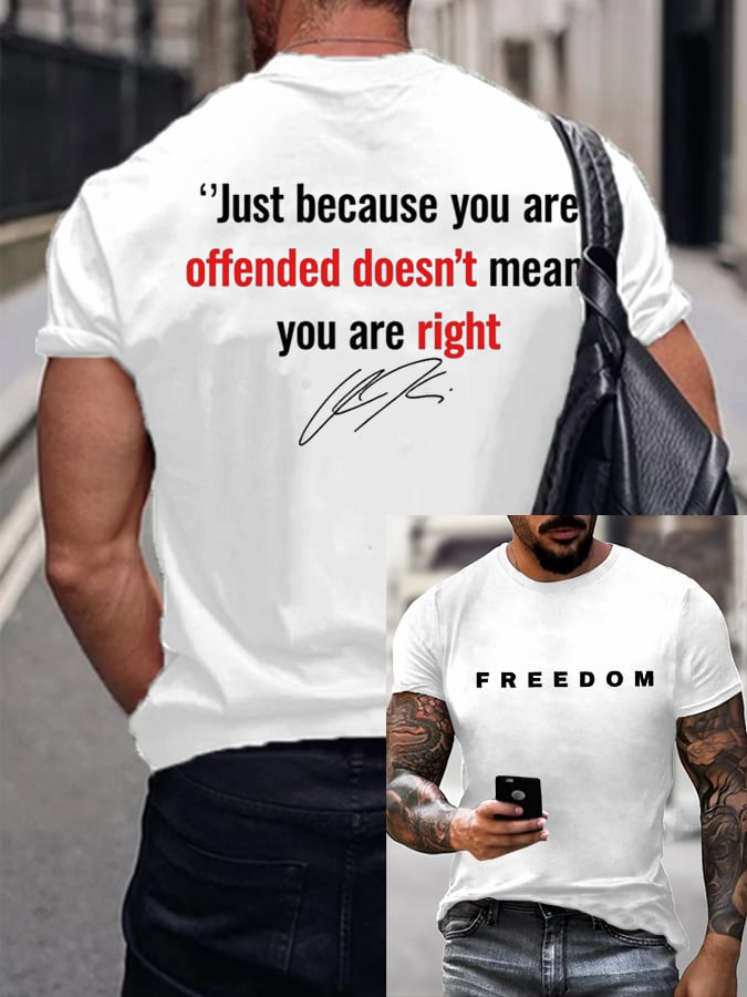 ๐ Men's Commemorative Printed T-Shirt - Perfect Holiday & Special Occasion Gift ๐