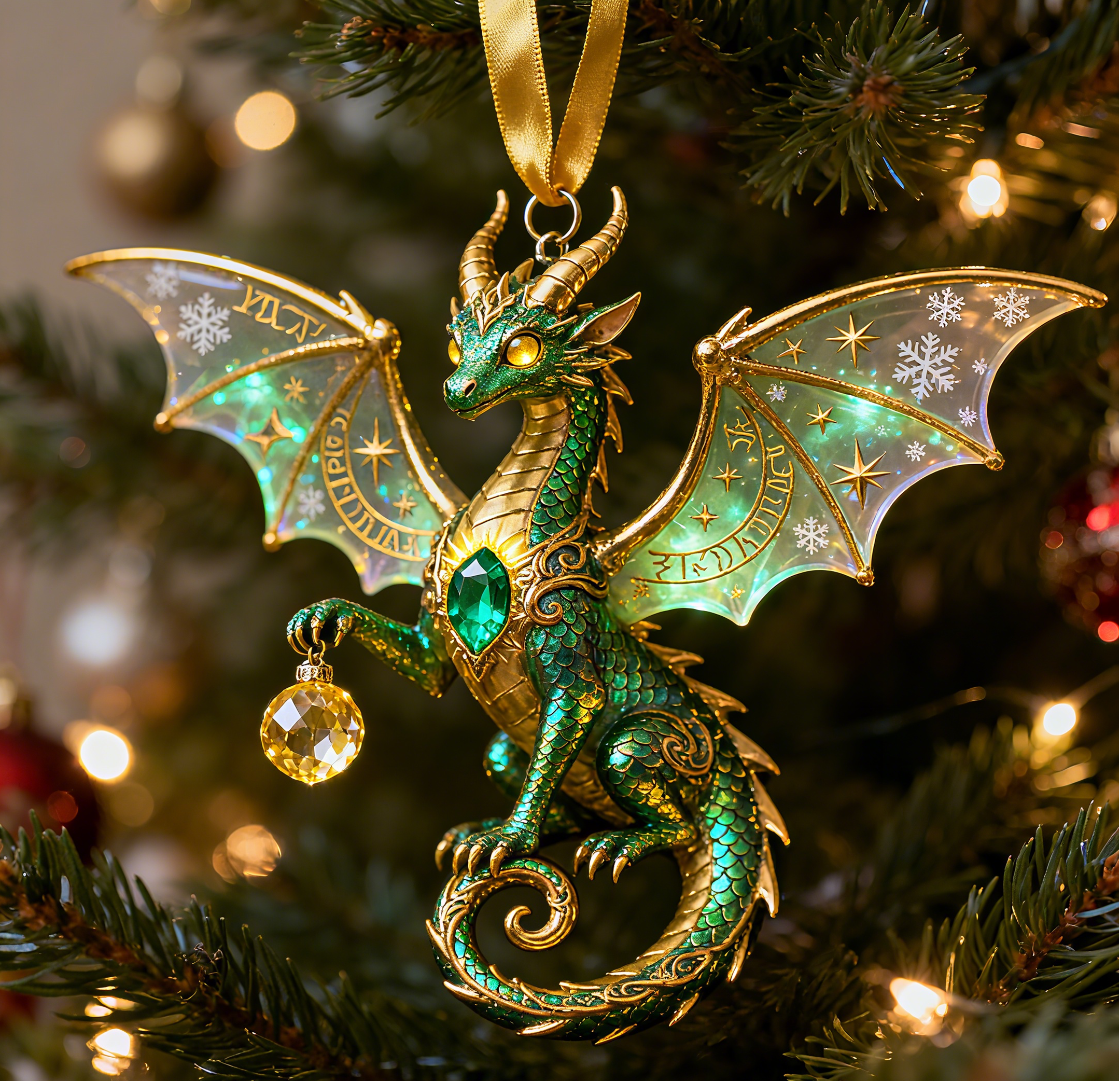 Festive Dragon Christmas Ornament 🐉🎁 – Perfect Holiday Gift for Special Occasions