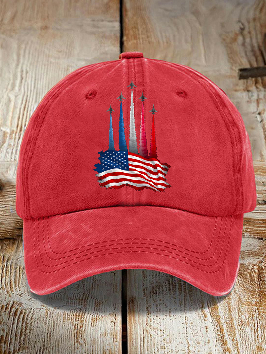 🇺🇸🎁 Patriotic Unisex American Flag Jet Planes Hat – Perfect Holiday Gift for Independence Day & Special Occasions