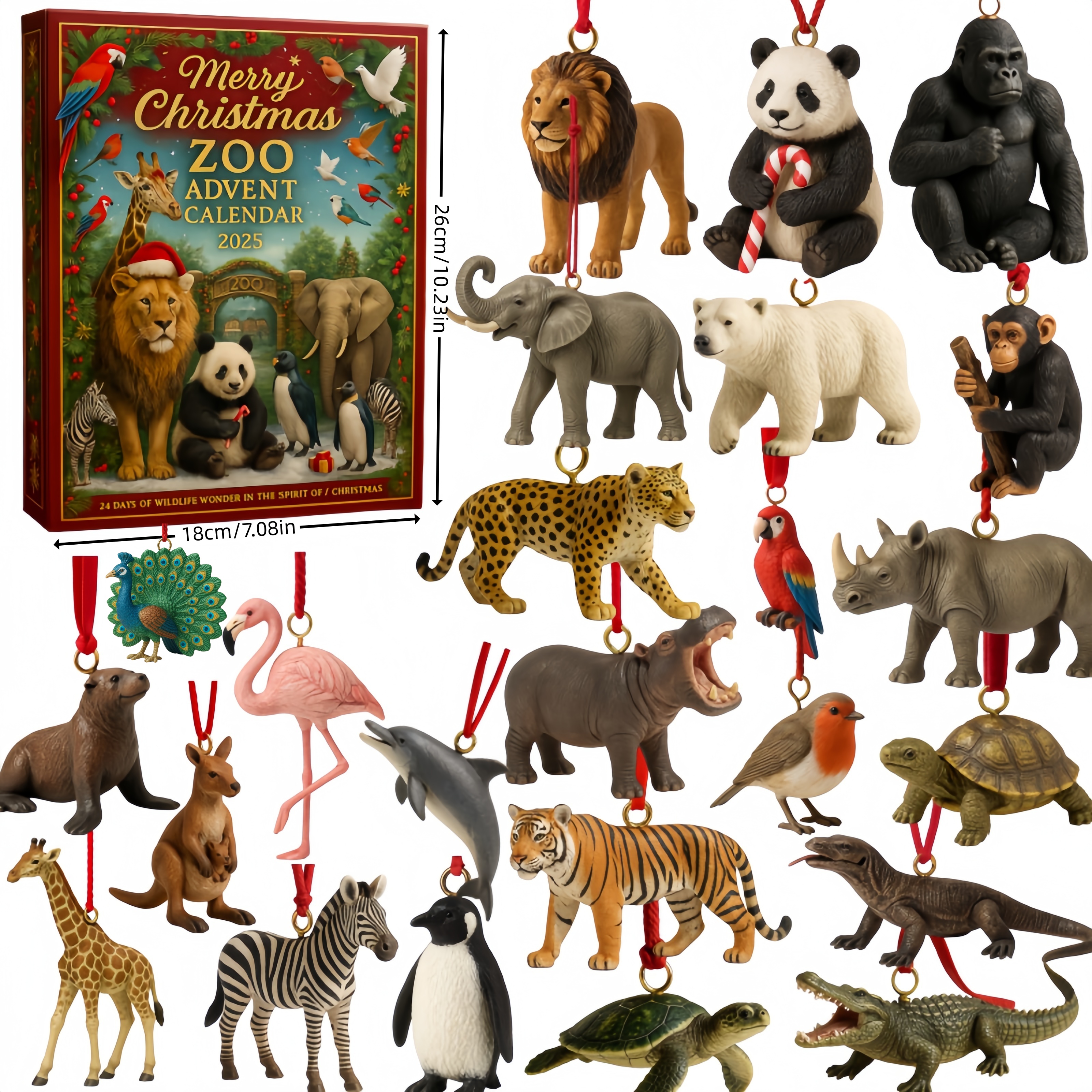 🎄🦒 Festive Zoo Advent Calendar 2025 - Perfect Holiday Gift for Christmas & Special Occasions