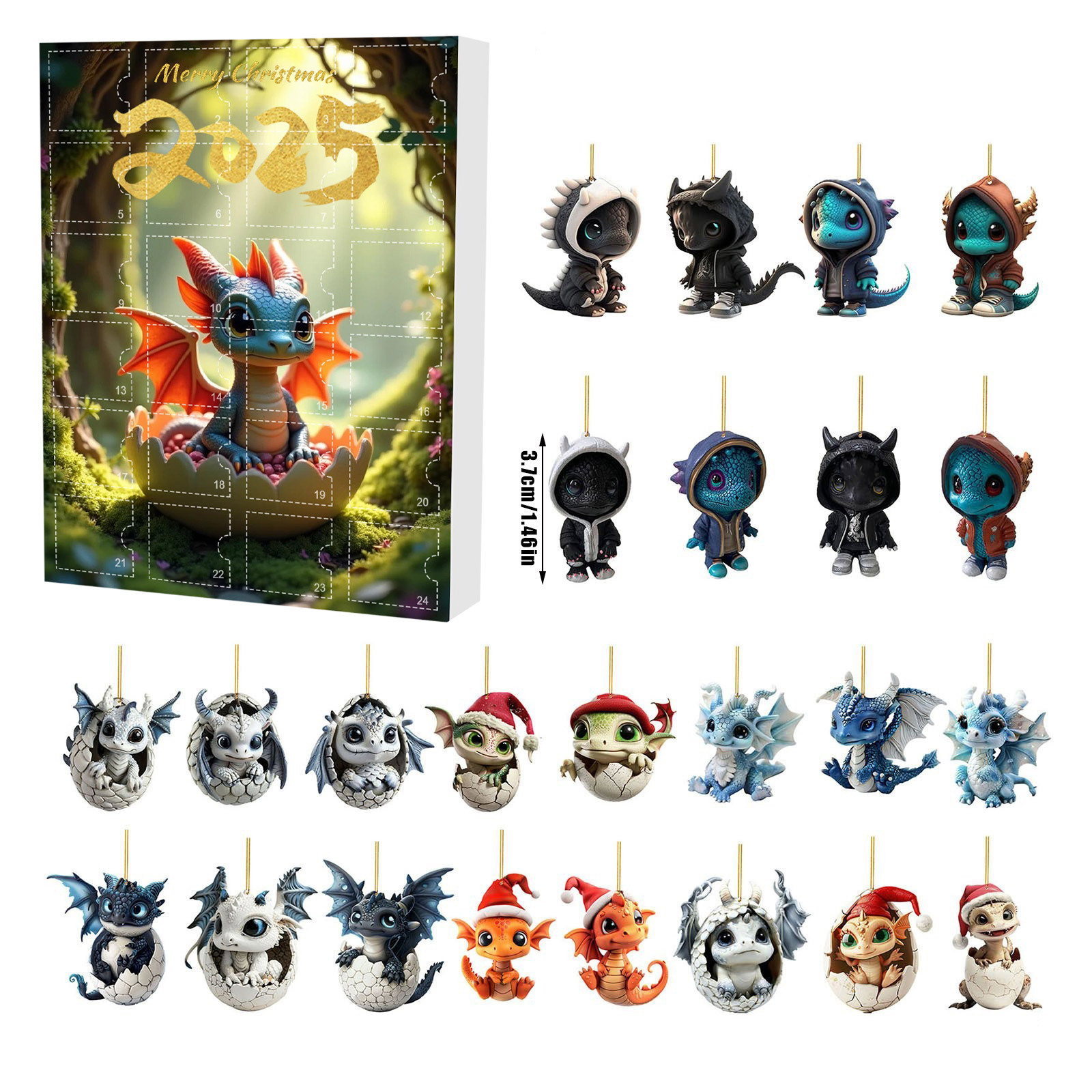 ✨2025 Blue Dragon Advent Calendar – Perfect Holiday Countdown Gift! 🎁