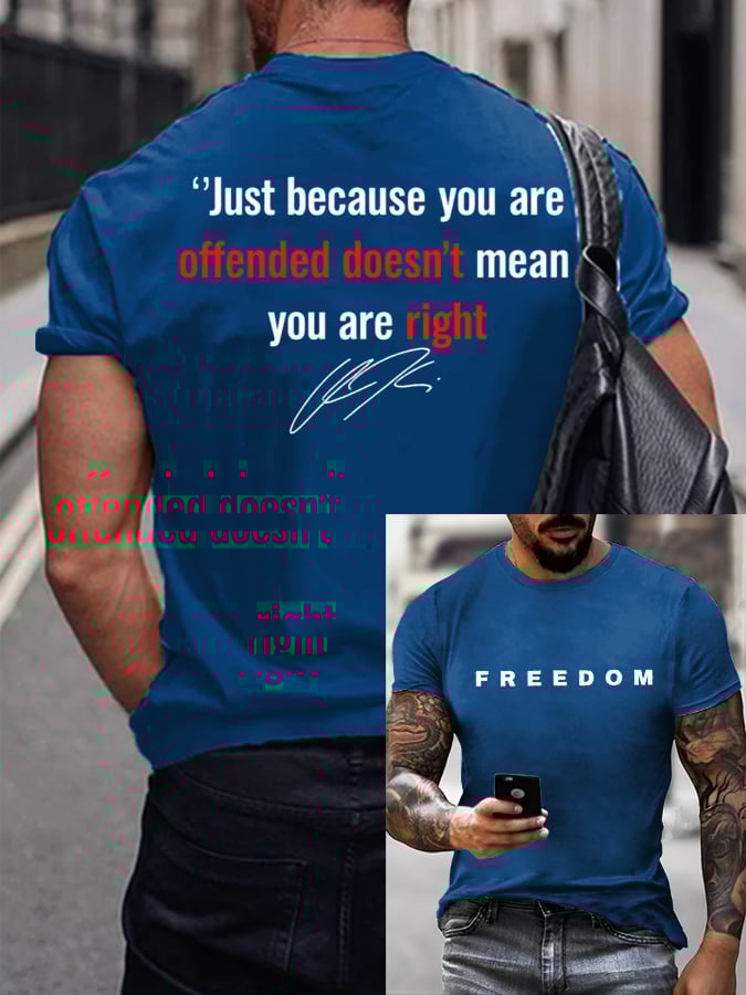 ๐ Men's Commemorative Printed T-Shirt - Perfect Holiday & Special Occasion Gift ๐
