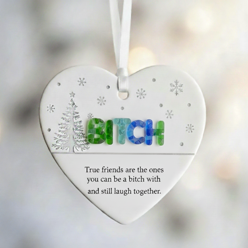 🎁✨Funny Christmas Friendship Ornament - Perfect Holiday Gift for Special Occasions!