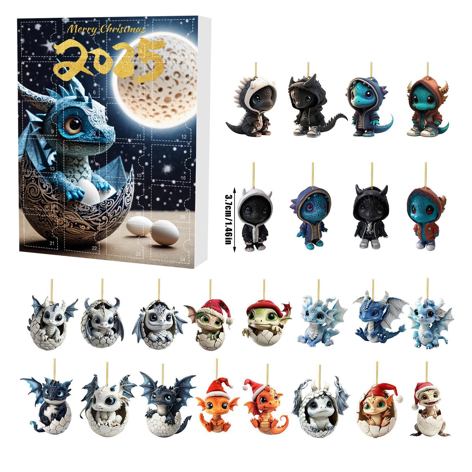 ✨2025 Blue Dragon Advent Calendar – Perfect Holiday Countdown Gift! 🎁