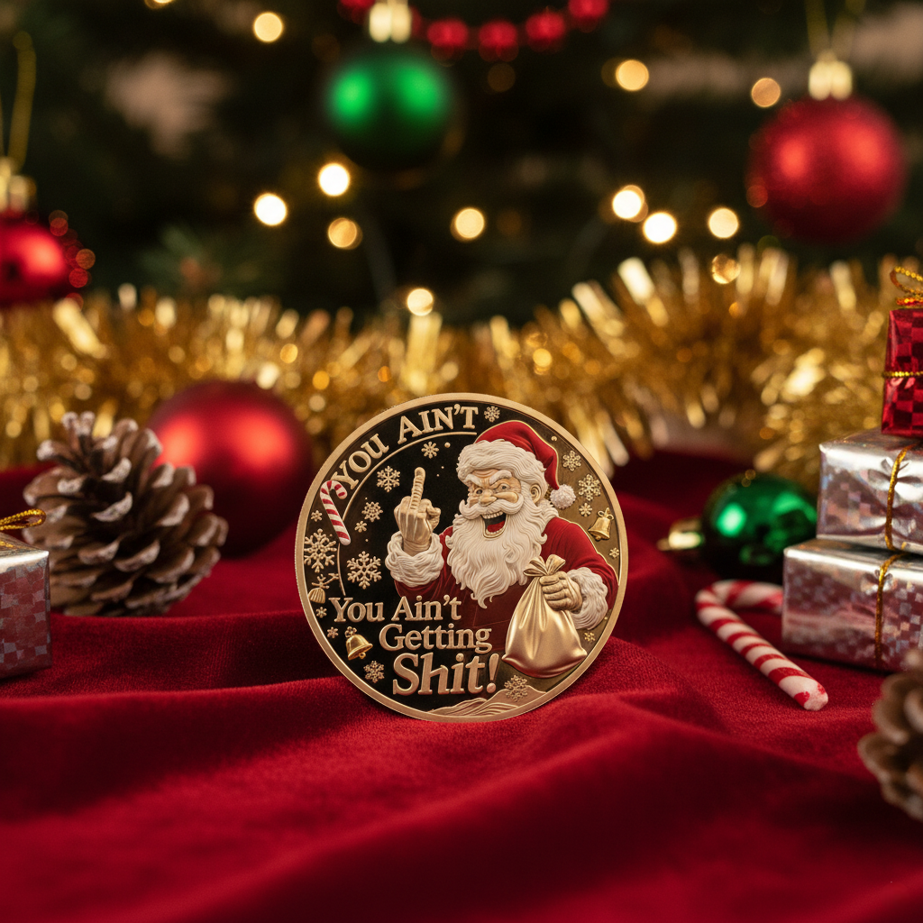 🎁😂 You Ain't Getting Shit Coin – Hilarious Holiday Gift for Christmas & Special Occasions!