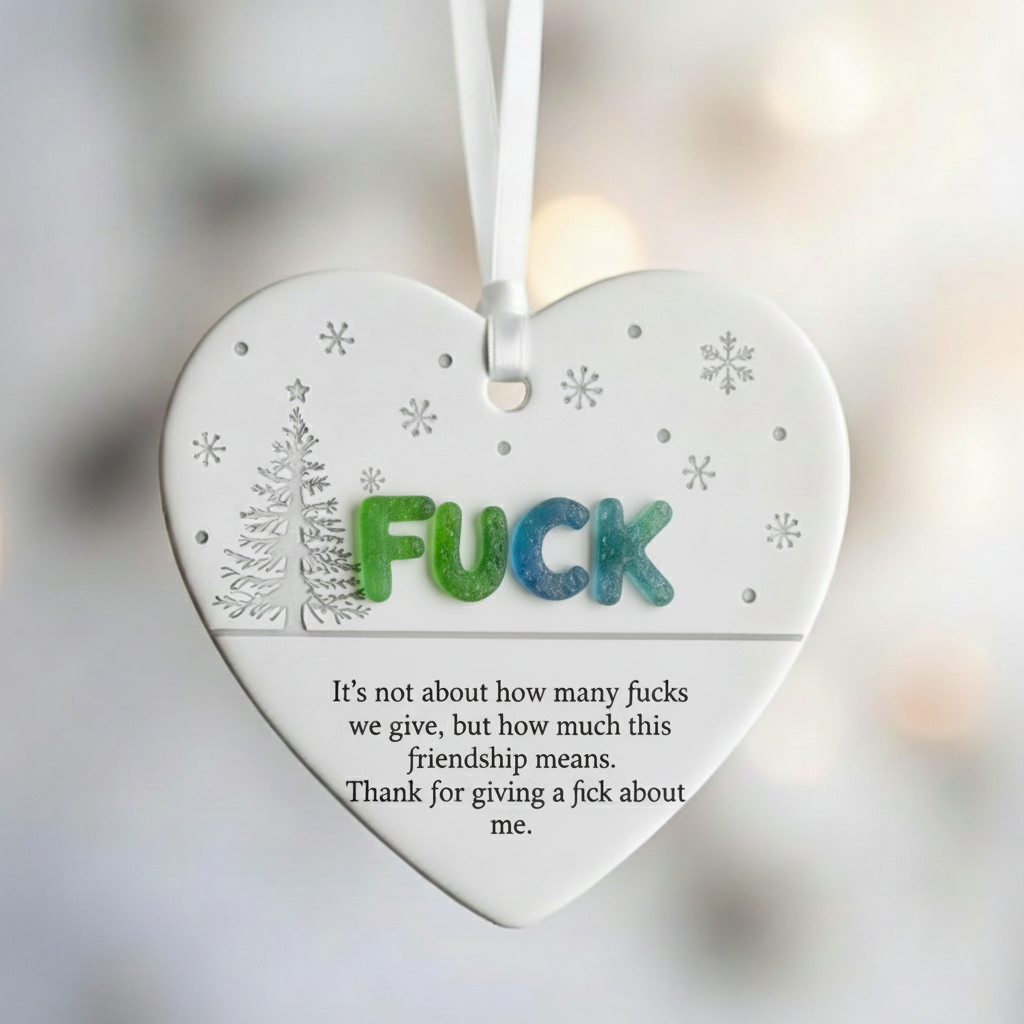 🎁✨Funny Christmas Friendship Ornament - Perfect Holiday Gift for Special Occasions!