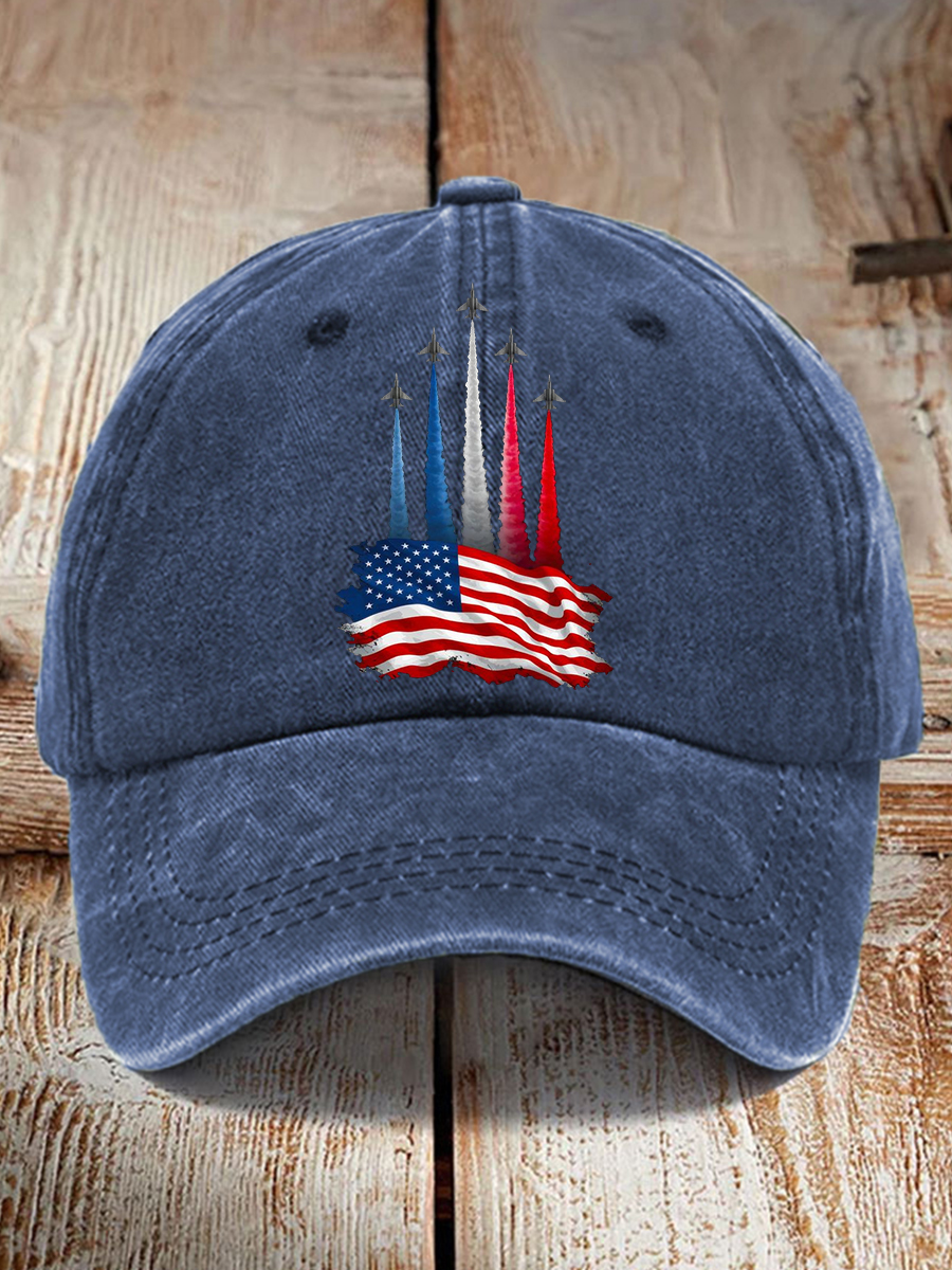 🇺🇸🎁 Patriotic Unisex American Flag Jet Planes Hat – Perfect Holiday Gift for Independence Day & Special Occasions