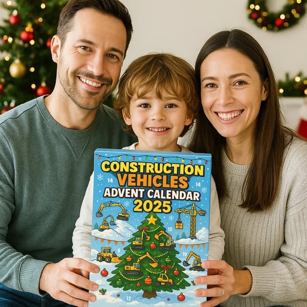 🌟Perfect Holiday Gift! 2025 Construction Vehicles Advent Calendar 🚜🎁 (49% Off Early Sale)