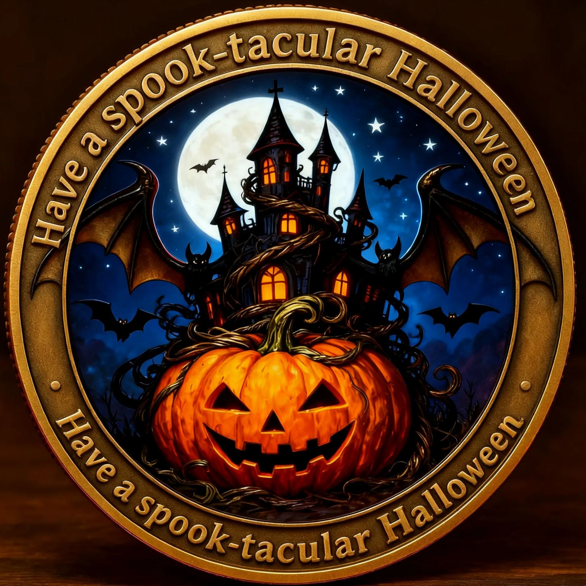 🎁 Halloween-Themed Commemorative Coins – Perfect Holiday Gift! 🎃