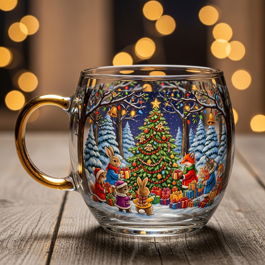 🎄✨Christmas Painted Mug - Perfect Holiday Gift for Special Occasions