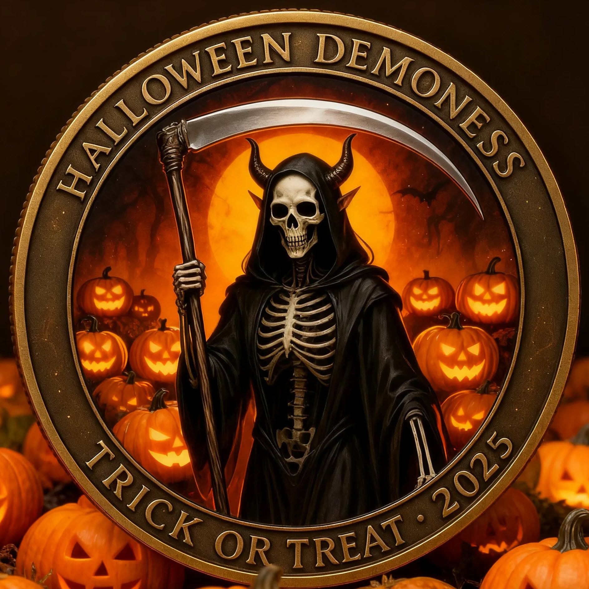 🎁 Halloween-Themed Commemorative Coins – Perfect Holiday Gift! 🎃