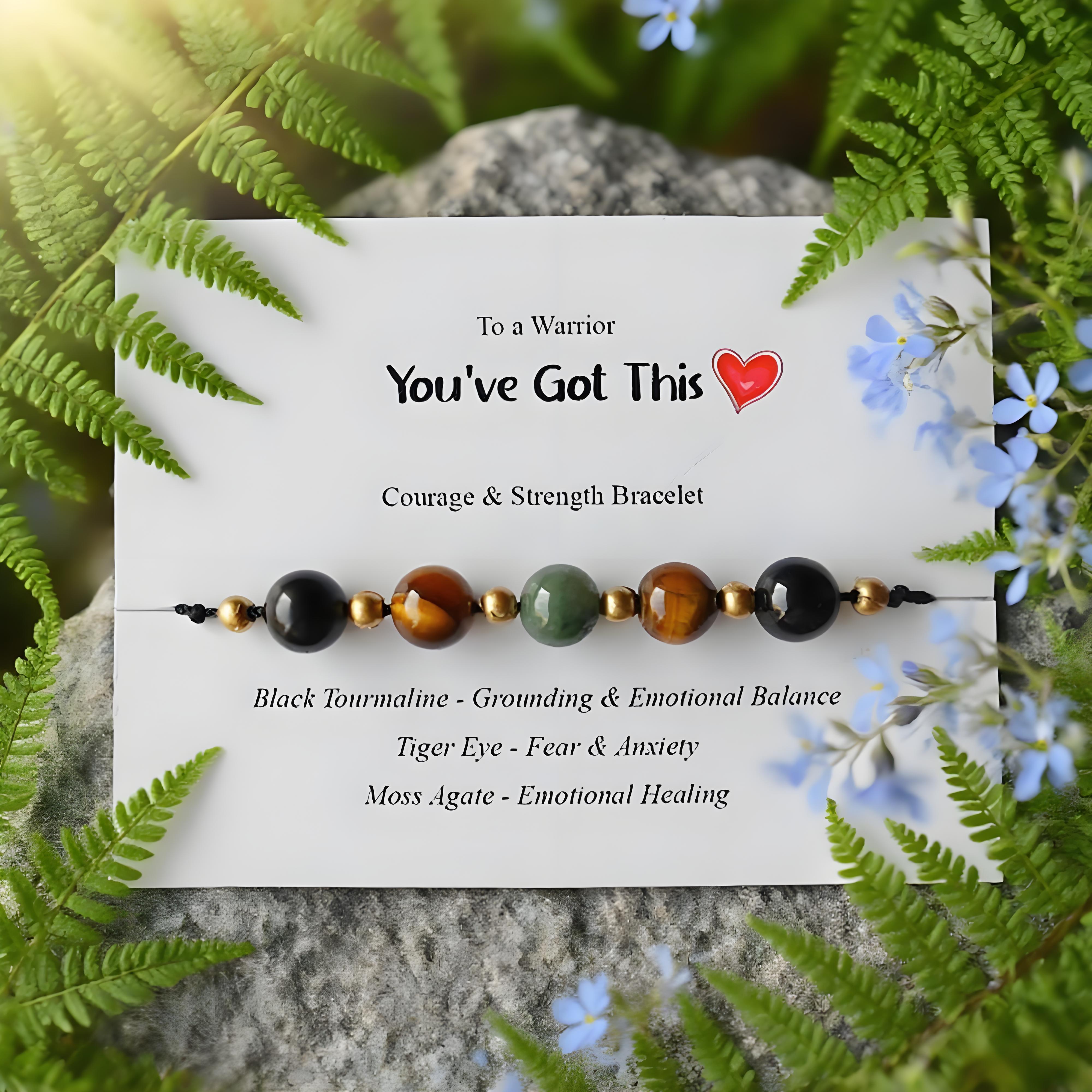 ✨ Courage & Strength Bracelet: A Meaningful Gift for Holidays & Special Occasions ⚔️