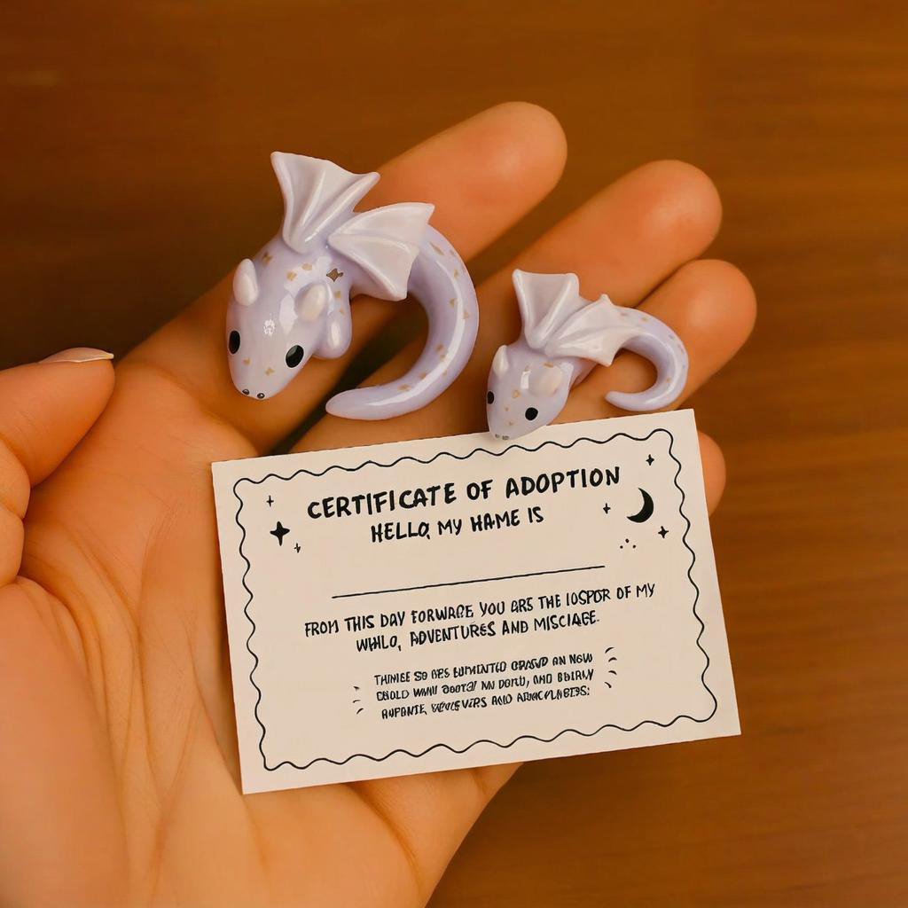 🎁 Perfect Gift! Emotional Support Dragon Adoption Kit - Holiday & Special Occasion Present 🐉