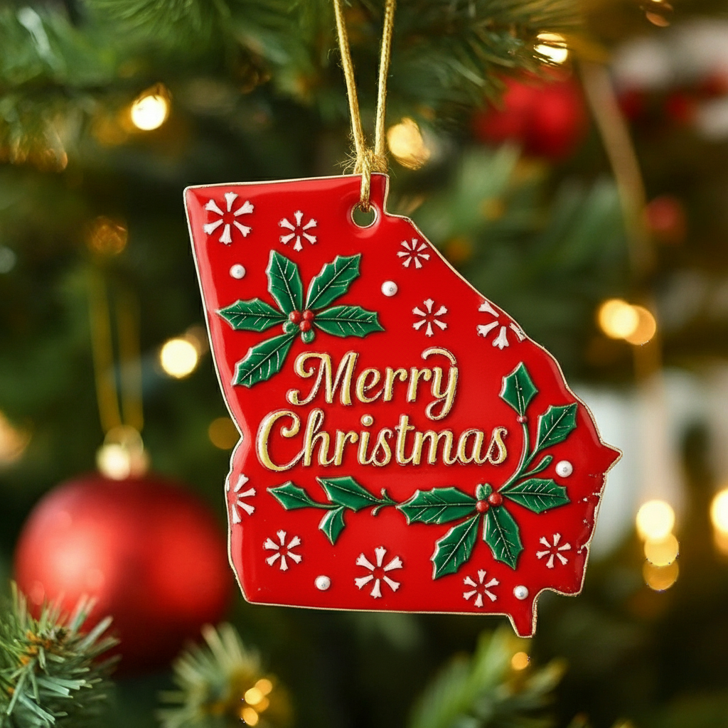 🎁 State Pride Christmas Ornament – Perfect Holiday & Special Occasion Gift 🎄