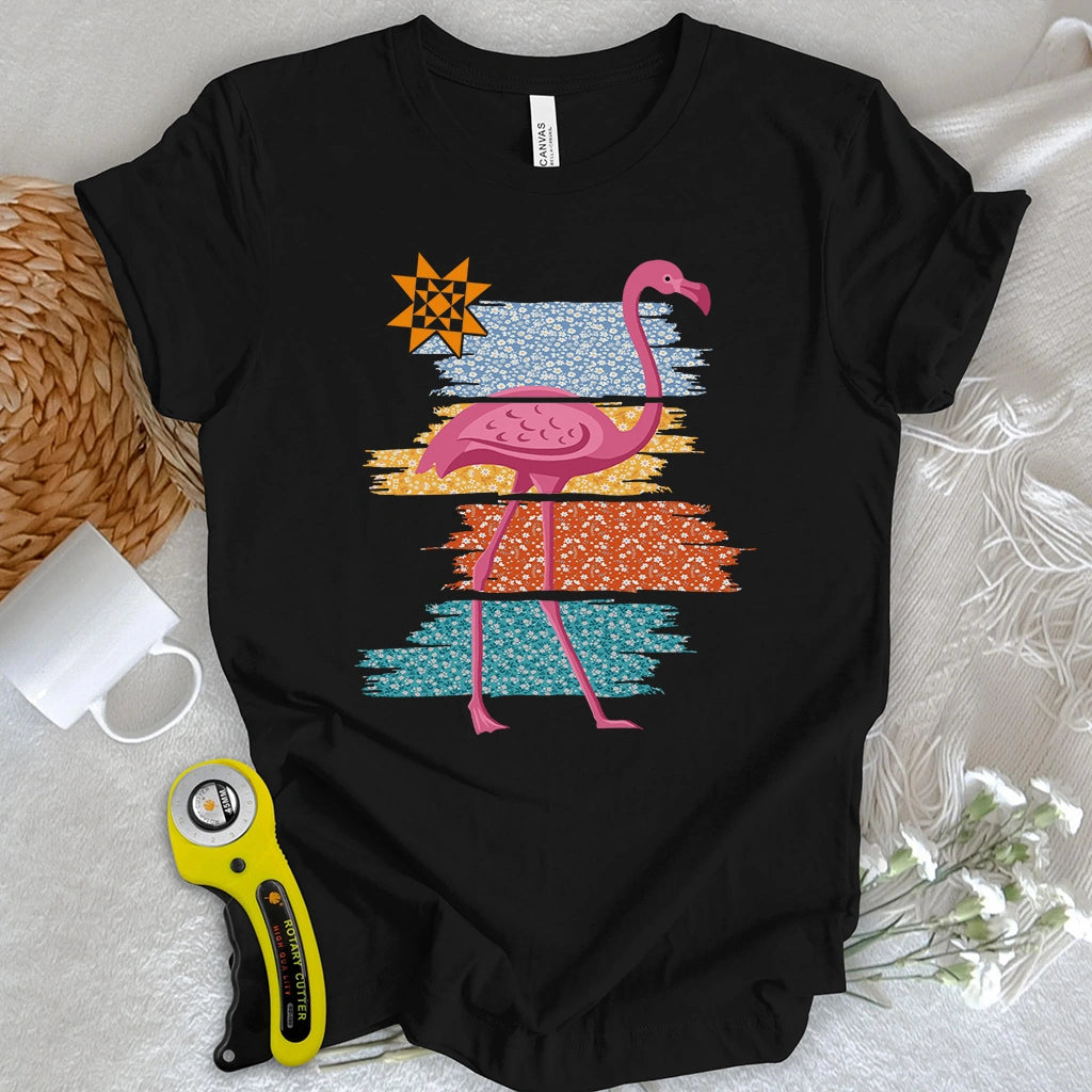 Quilty Flamingo T-shirt ๐๐ Perfect Gift for Holidays & Special Occasions
