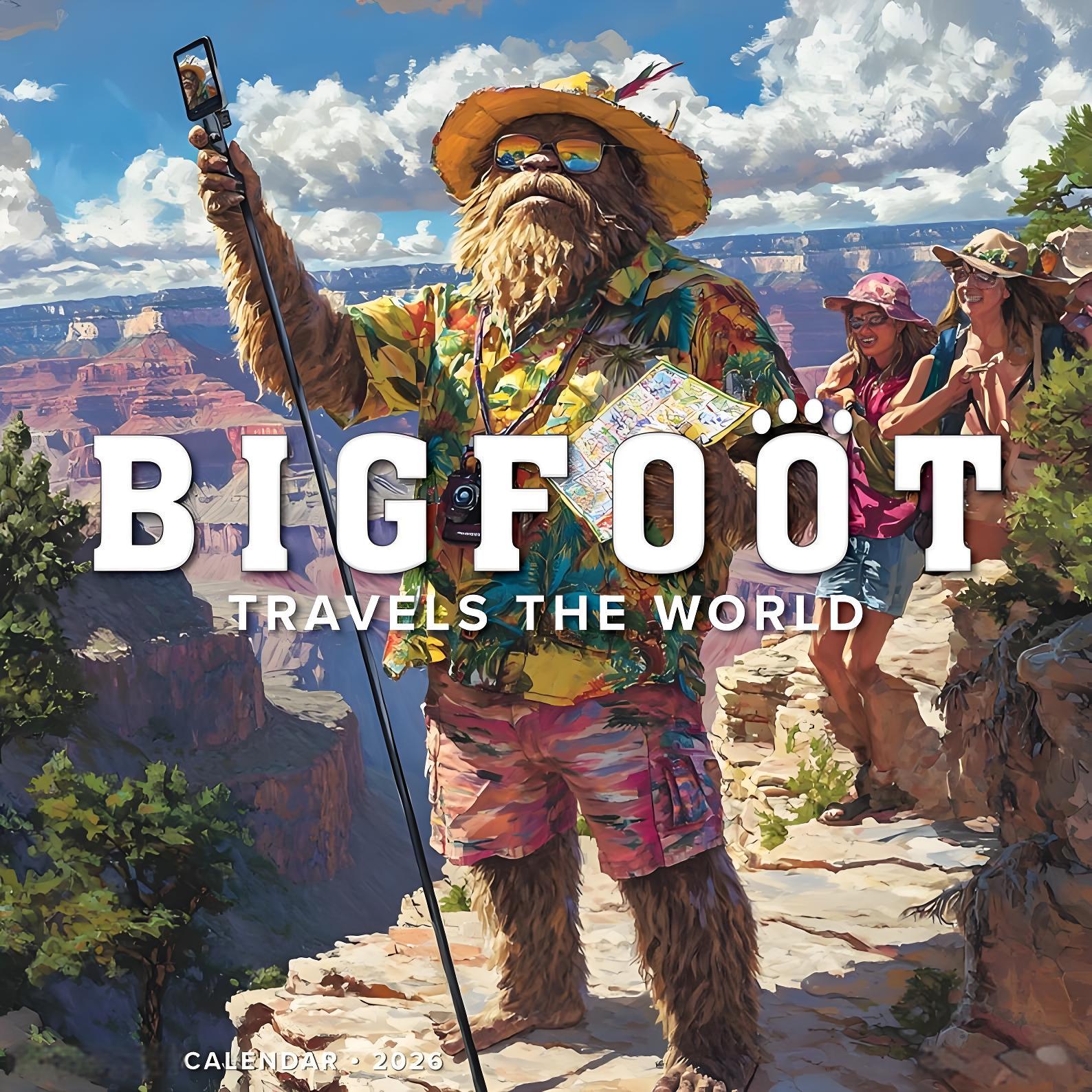 Bigfoot Travels the World Wall Calendar 🎁🌍 – Perfect Holiday & Special Occasion Gift!