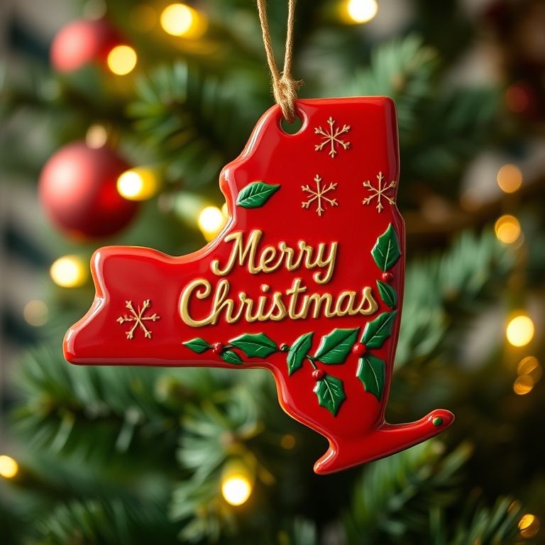🎁 State Pride Christmas Ornament – Perfect Holiday & Special Occasion Gift 🎄