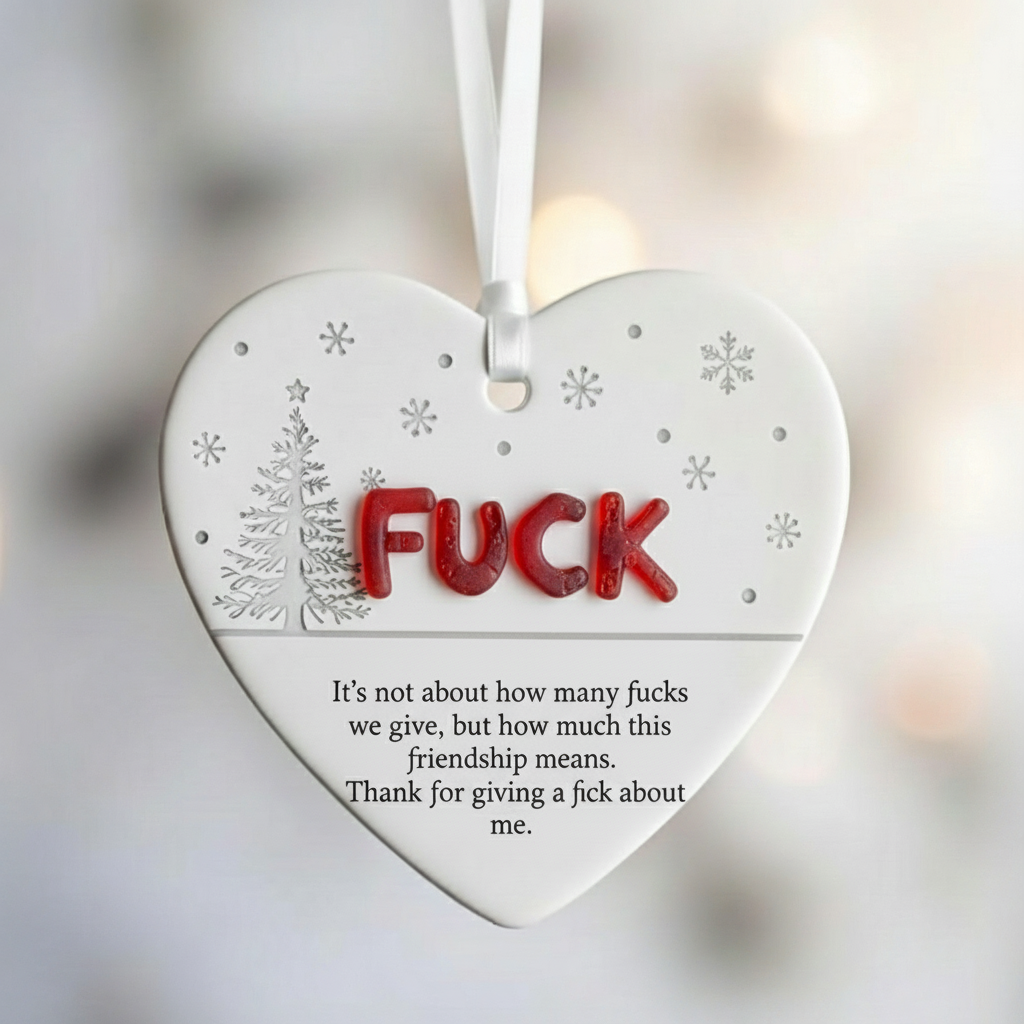 🎁✨Funny Christmas Friendship Ornament - Perfect Holiday Gift for Special Occasions!