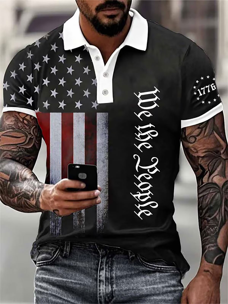 🇺🇸🎁 Patriotic American Flag T-Shirt for Men - Perfect Gift for Holidays & Special Occasions