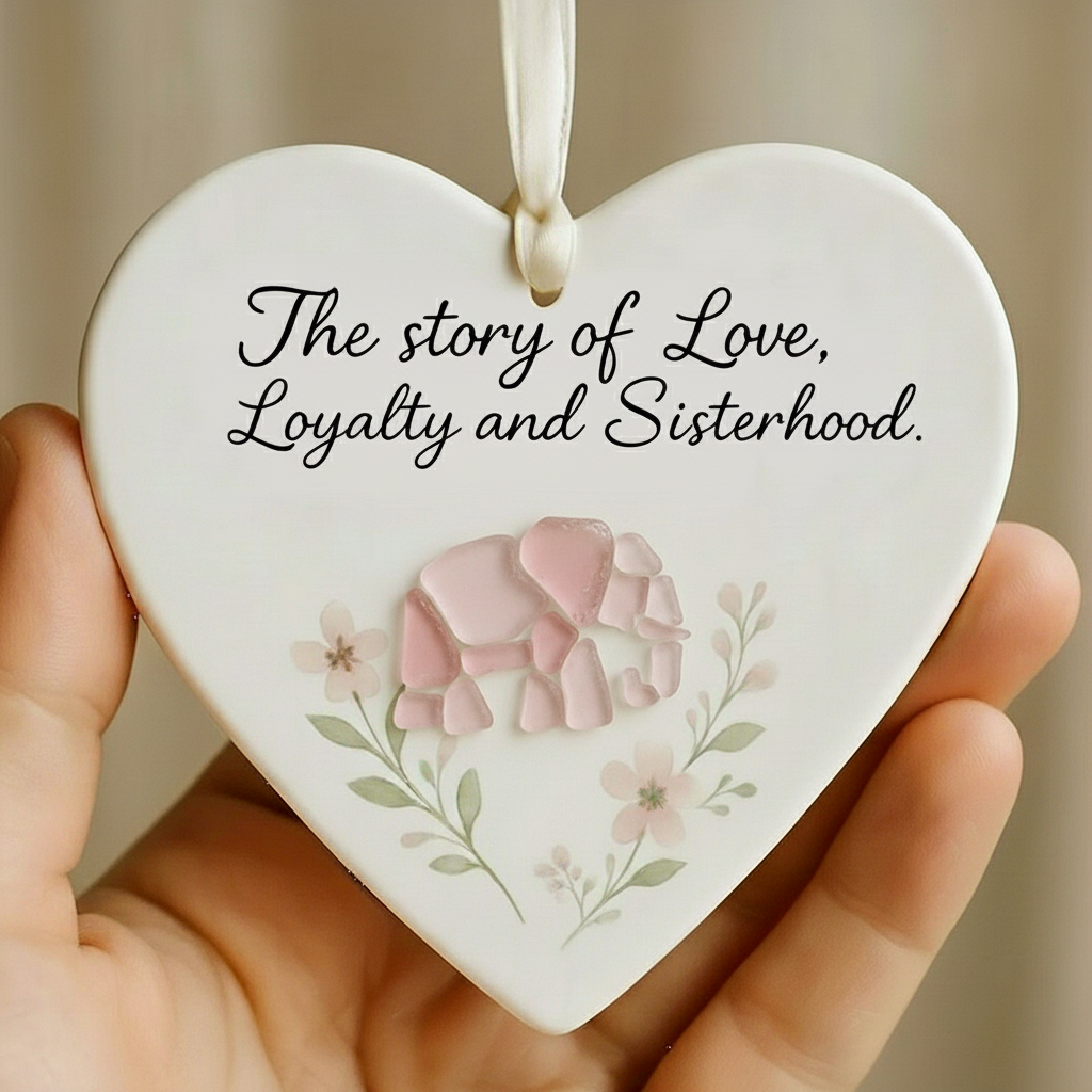 💝🐘 The Sisterhood Heart – A Thoughtful Gift for Holidays & Special Occasions 💙