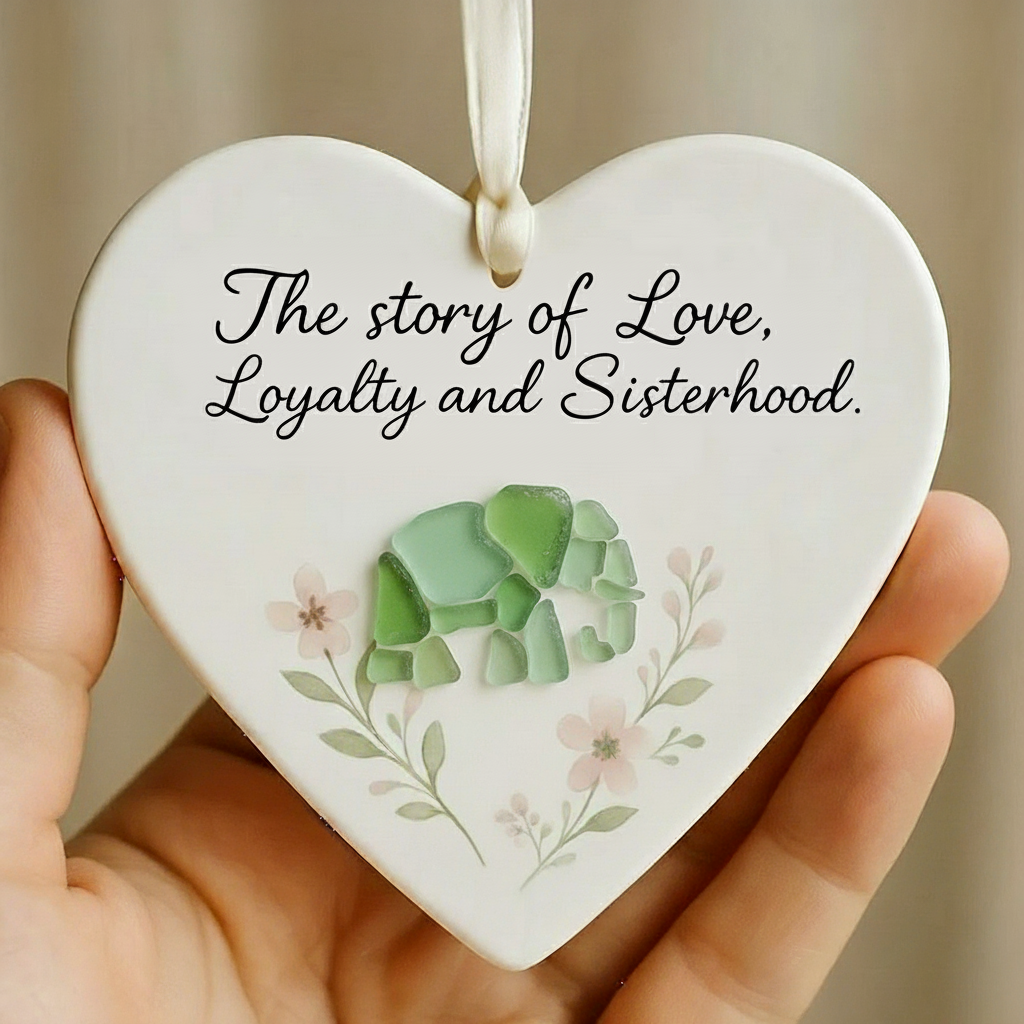 💝🐘 The Sisterhood Heart – A Thoughtful Gift for Holidays & Special Occasions 💙