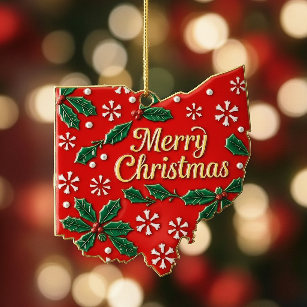 🎁 State Pride Christmas Ornament – Perfect Holiday & Special Occasion Gift 🎄