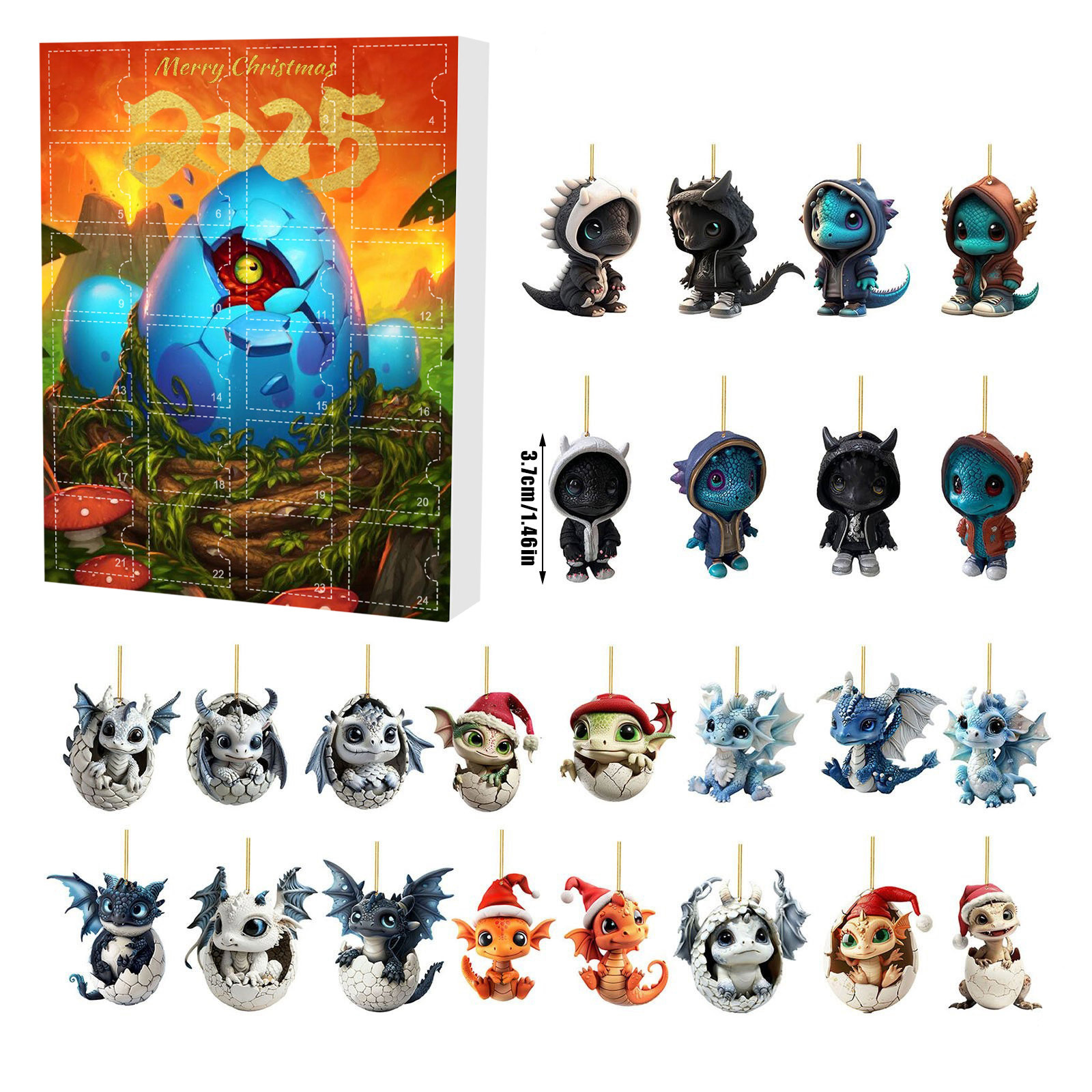 ✨2025 Blue Dragon Advent Calendar – Perfect Holiday Countdown Gift! 🎁