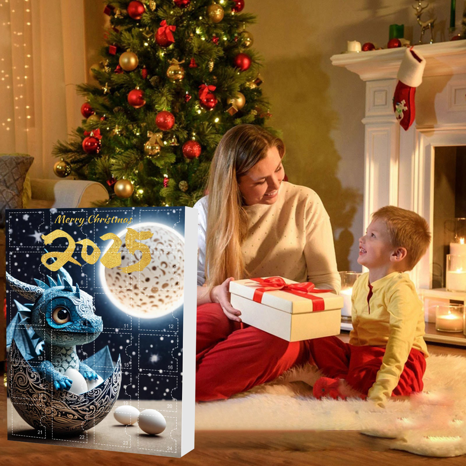 ✨2025 Blue Dragon Advent Calendar – Perfect Holiday Countdown Gift! 🎁
