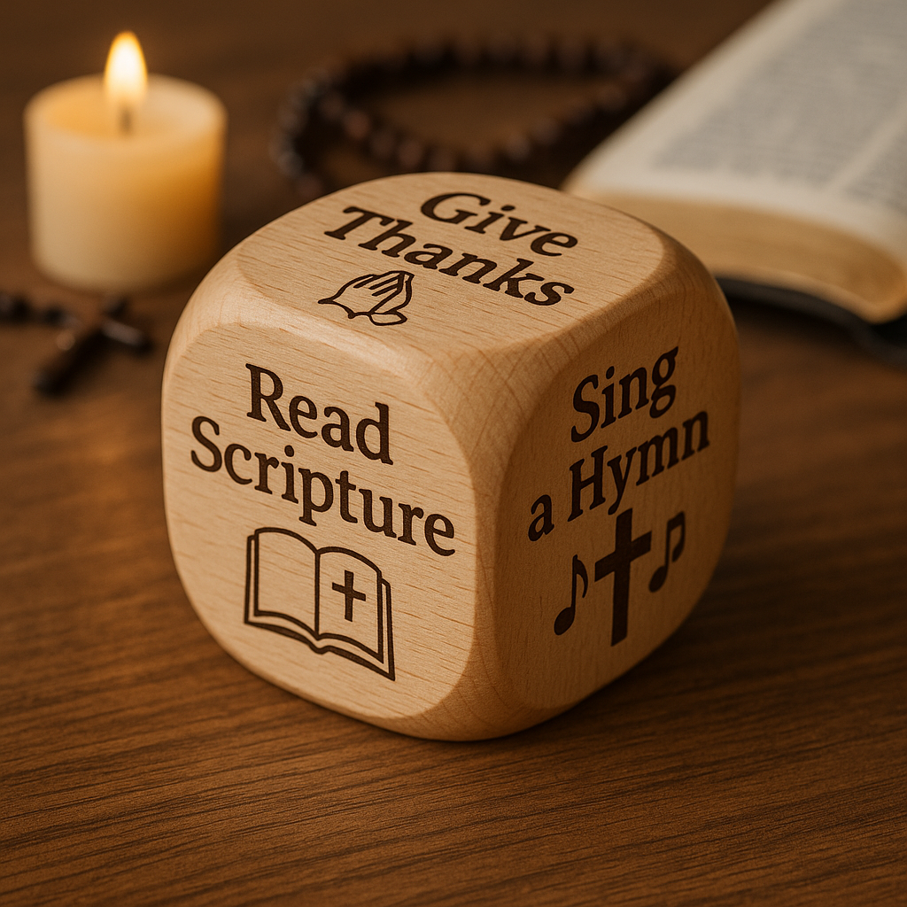 🙏✨ Christian Prayer Dice - Perfect Spiritual Gift for Holidays & Special Occasions