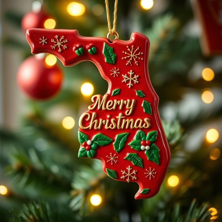 🎁 State Pride Christmas Ornament – Perfect Holiday & Special Occasion Gift 🎄