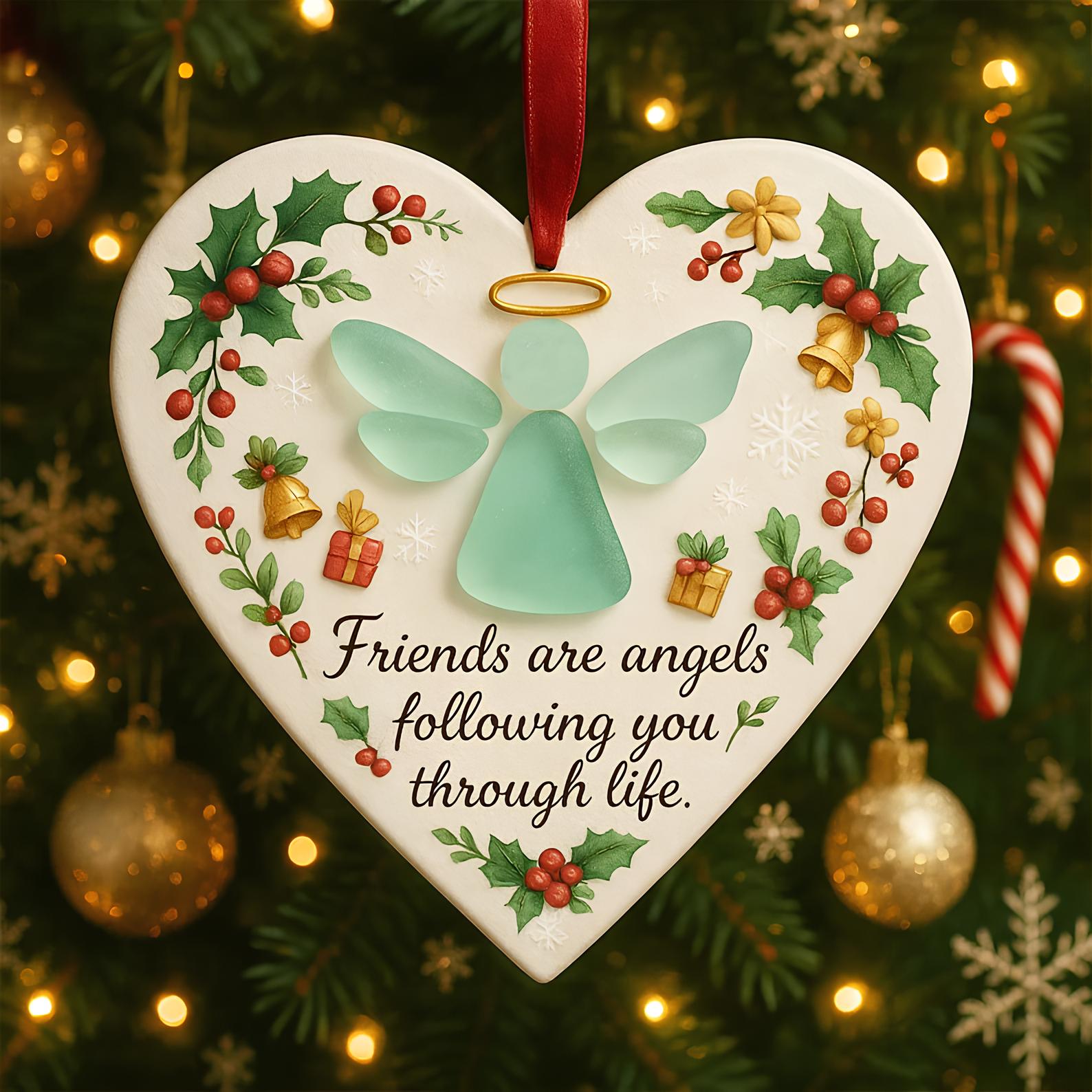 🎁Heartwarming Christmas Friendship Ornament – Perfect Holiday Gift & Keepsake💝