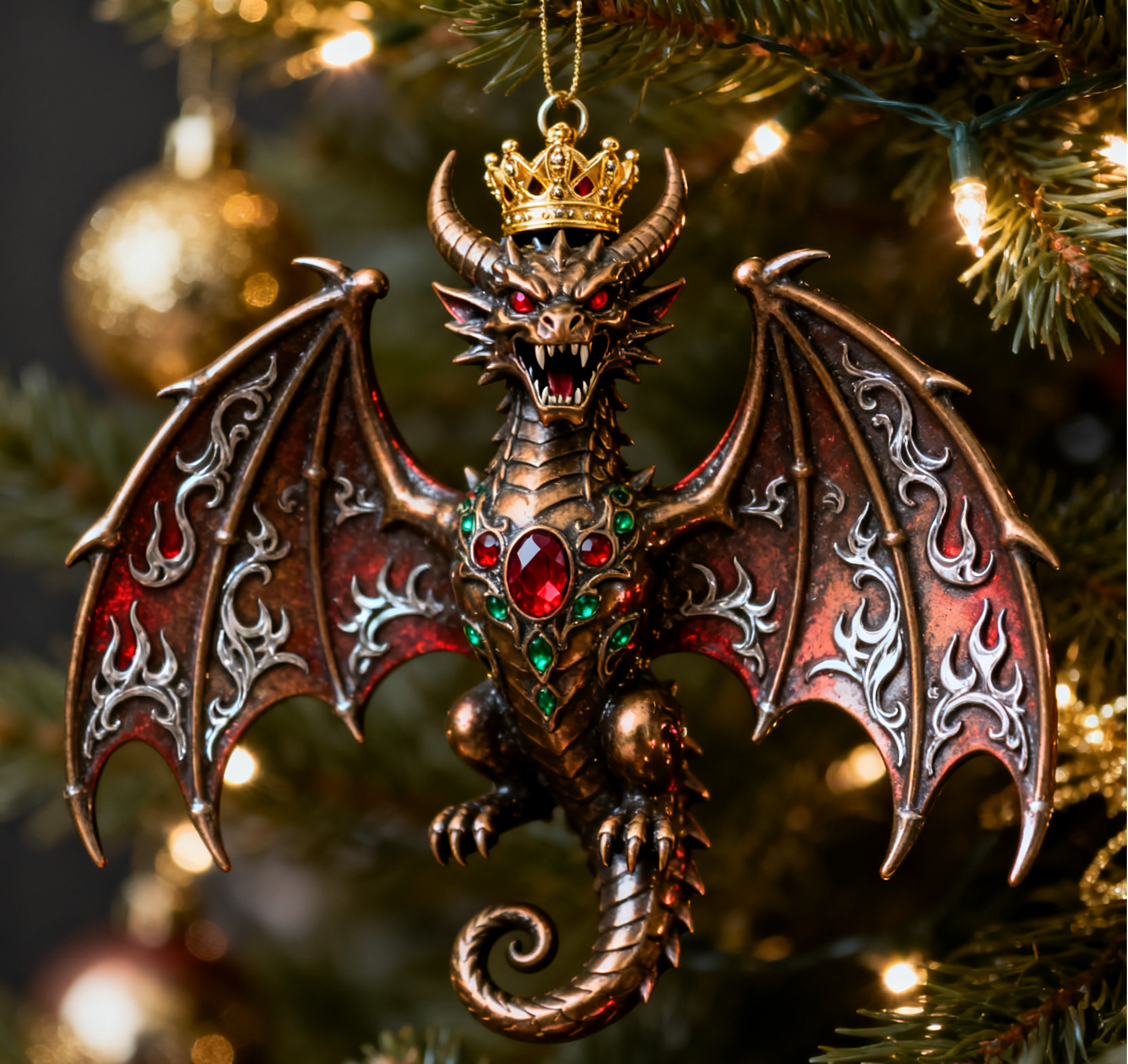 Festive Dragon Christmas Ornament ππ β Perfect Holiday Gift for Special Occasions