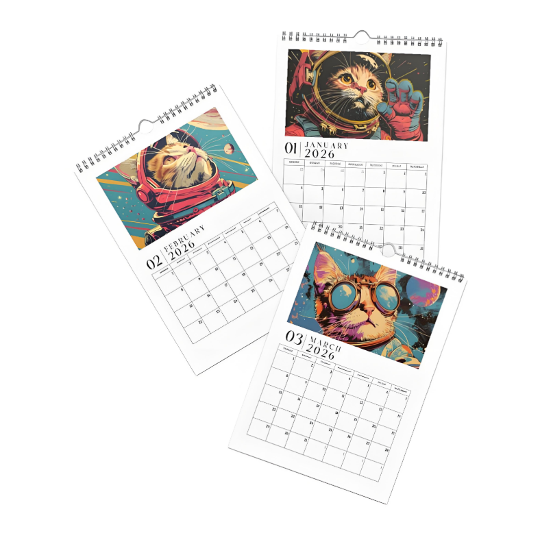 ✨ Space Cats 2026 Calendar - Perfect Gift for Holidays & Special Occasions 🎁🐱