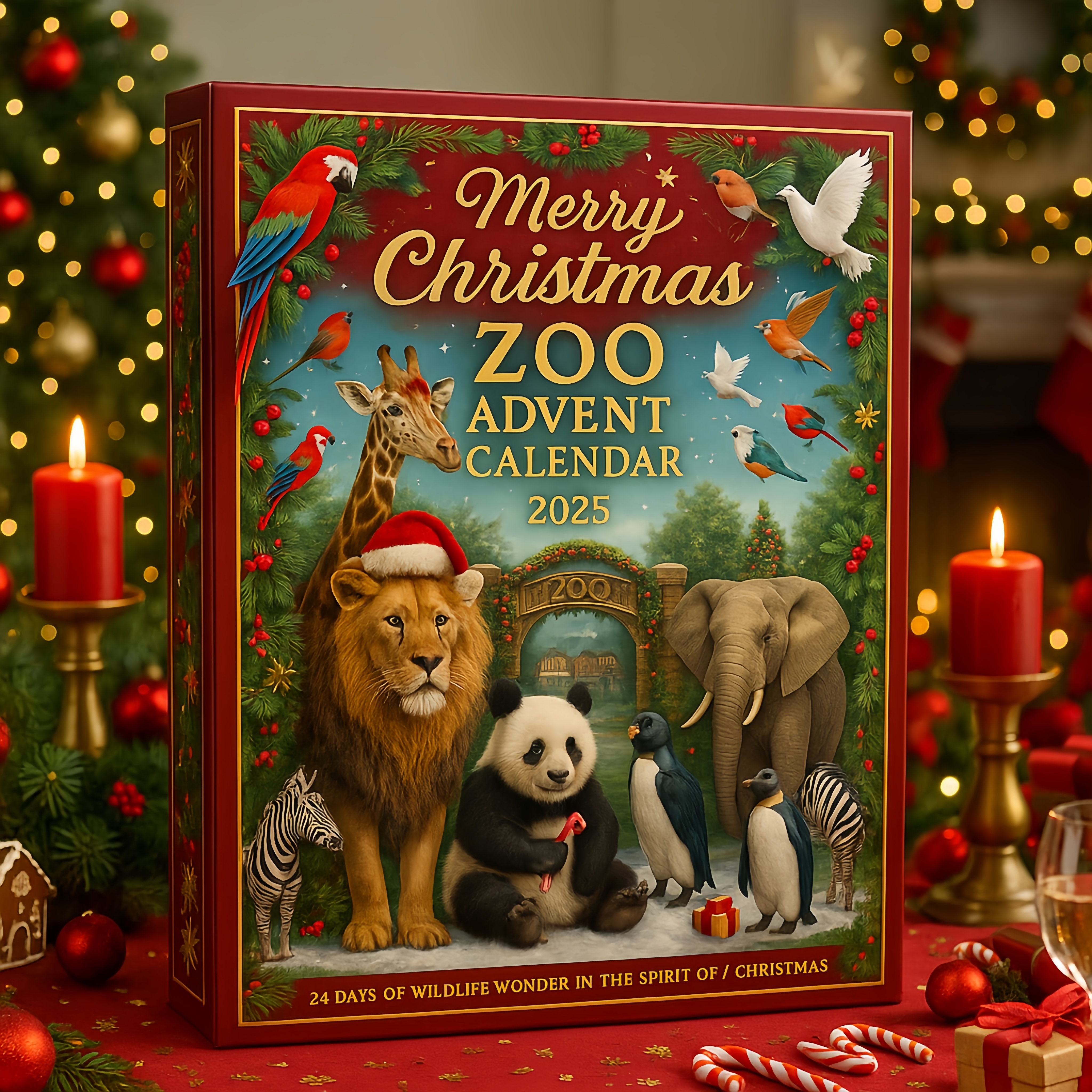🎄🦒 Festive Zoo Advent Calendar 2025 - Perfect Holiday Gift for Christmas & Special Occasions