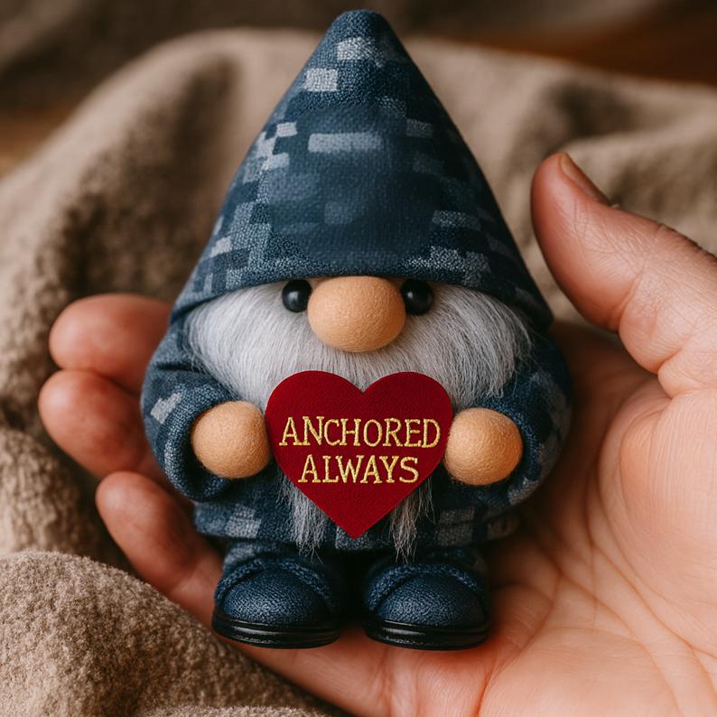 🧙‍♂️💝 Camouflage Love Gnome Ornament – Perfect Holiday & Special Occasion Gift