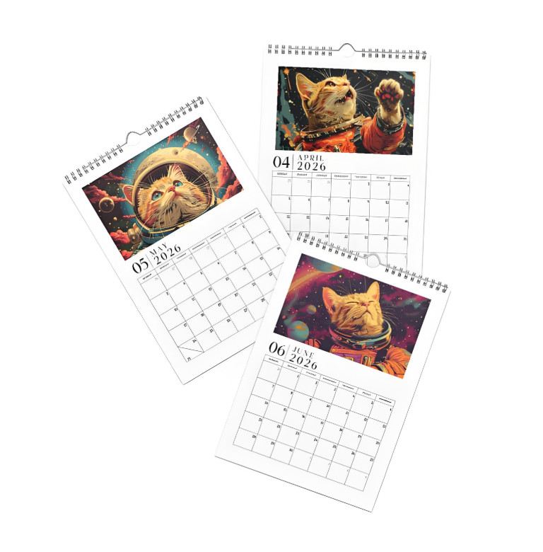 ✨ Space Cats 2026 Calendar - Perfect Gift for Holidays & Special Occasions 🎁🐱