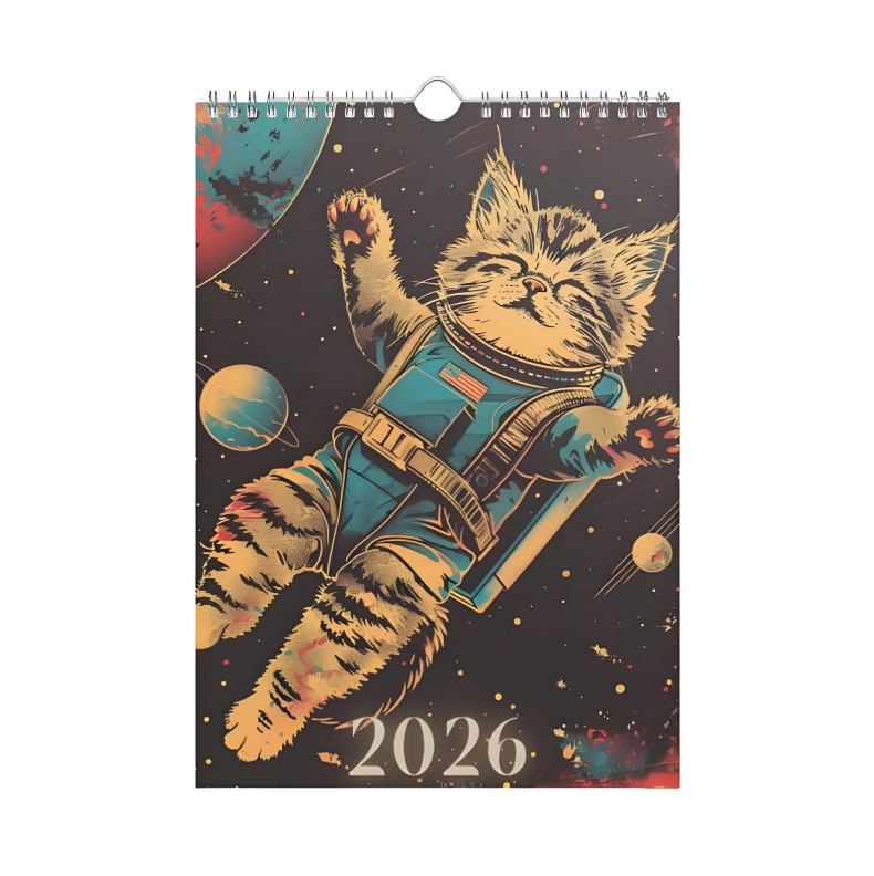 ✨ Space Cats 2026 Calendar - Perfect Gift for Holidays & Special Occasions 🎁🐱