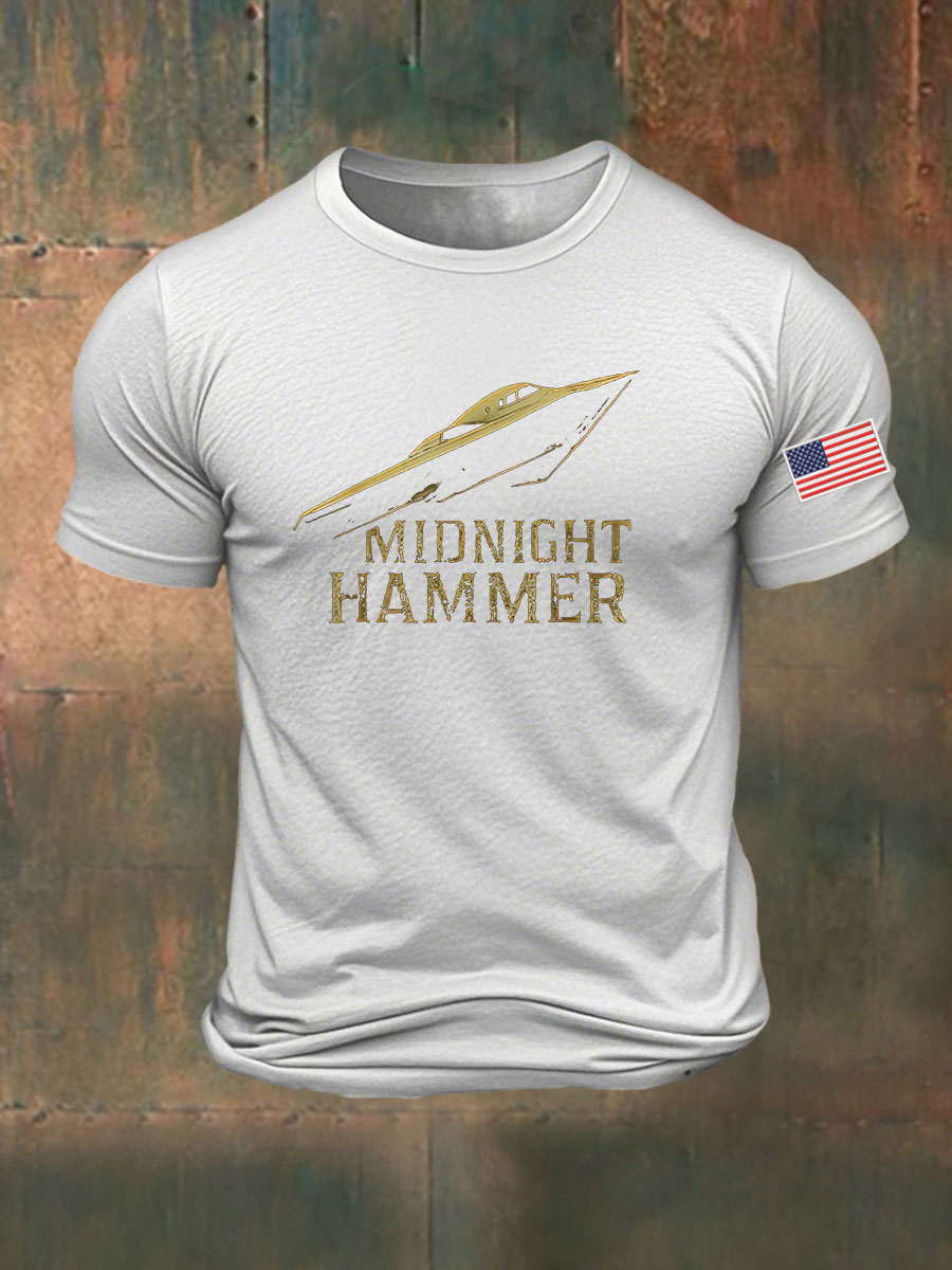 🎁 Men's Midnight Hammer B-2 Spirit Printed T-Shirt - Perfect Holiday & Special Occasion Gift 👕