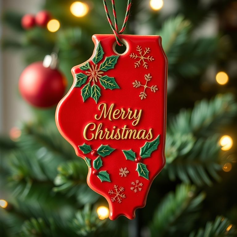 🎁 State Pride Christmas Ornament – Perfect Holiday & Special Occasion Gift 🎄