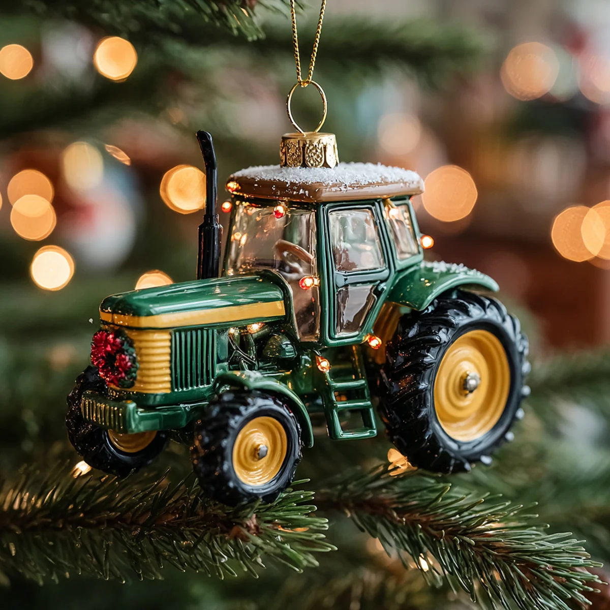 π Tractor Christmas Ornament - Perfect Holiday Gift π