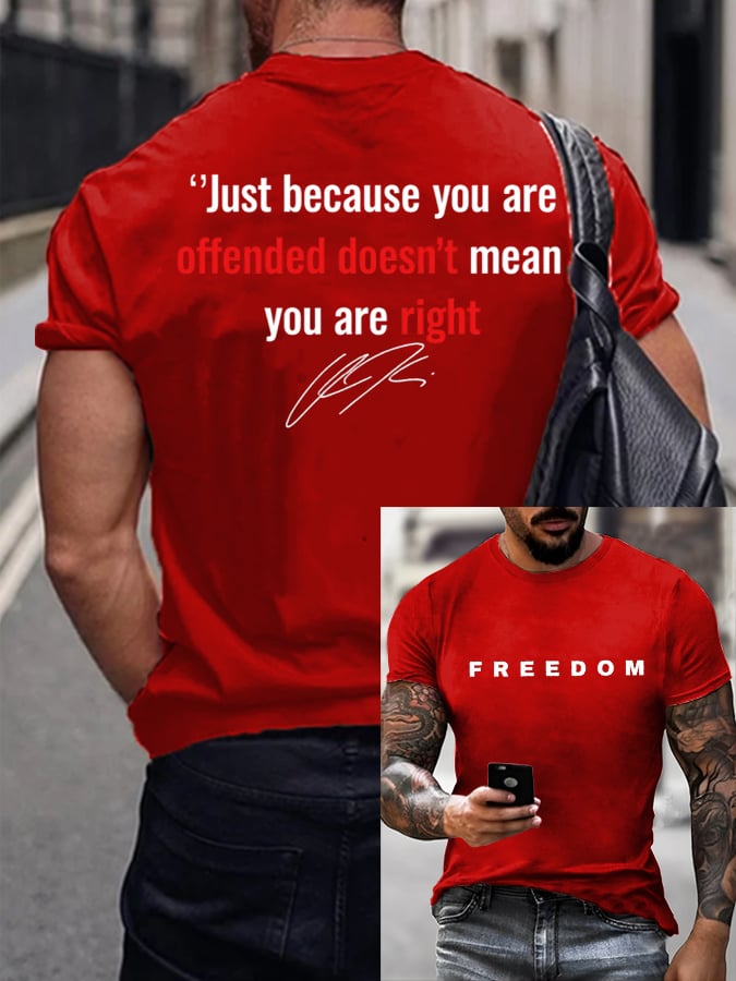 ๐ Men's Commemorative Printed T-Shirt - Perfect Holiday & Special Occasion Gift ๐