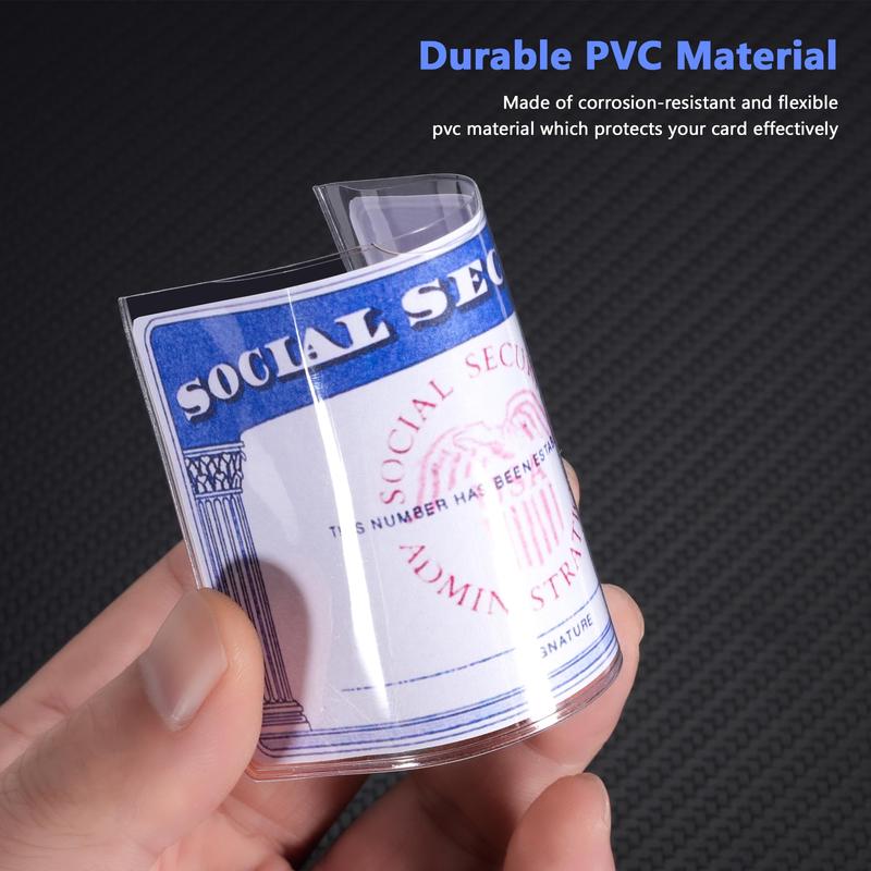 🎁 Social Security Card Protector Sleeves - 20 Pack - Perfect Gift for Holidays & Special Occasions! 🔒
