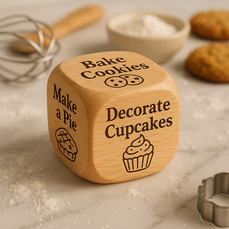 ๐ Handcrafted Wooden Dice Set โ Perfect Gift for Holidays & Special Occasions! ๐ฒ