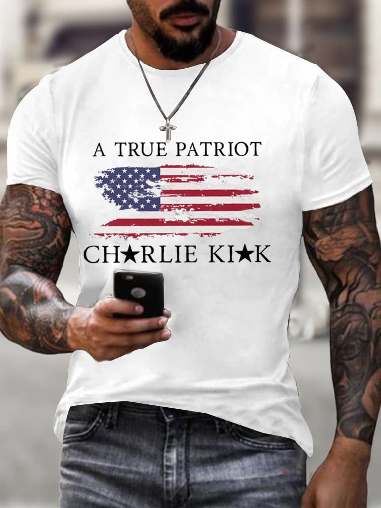 Patriotic Men's Printed T-Shirt 🇺🇸🎁 – Perfect Gift for Holidays & Special Occasions