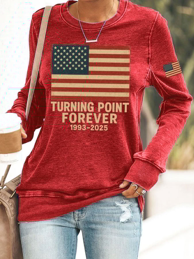 Women's Turning Point Forever 1993-2025 Print Sweatshirt 🎁✨ Perfect Gift for Holidays & Special Occasions