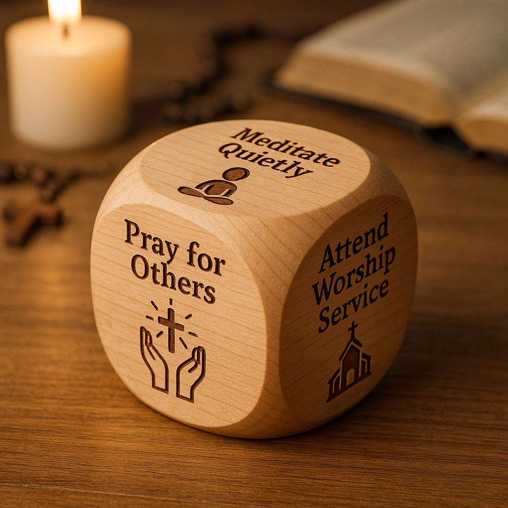 🙏✨ Christian Prayer Dice - Perfect Spiritual Gift for Holidays & Special Occasions