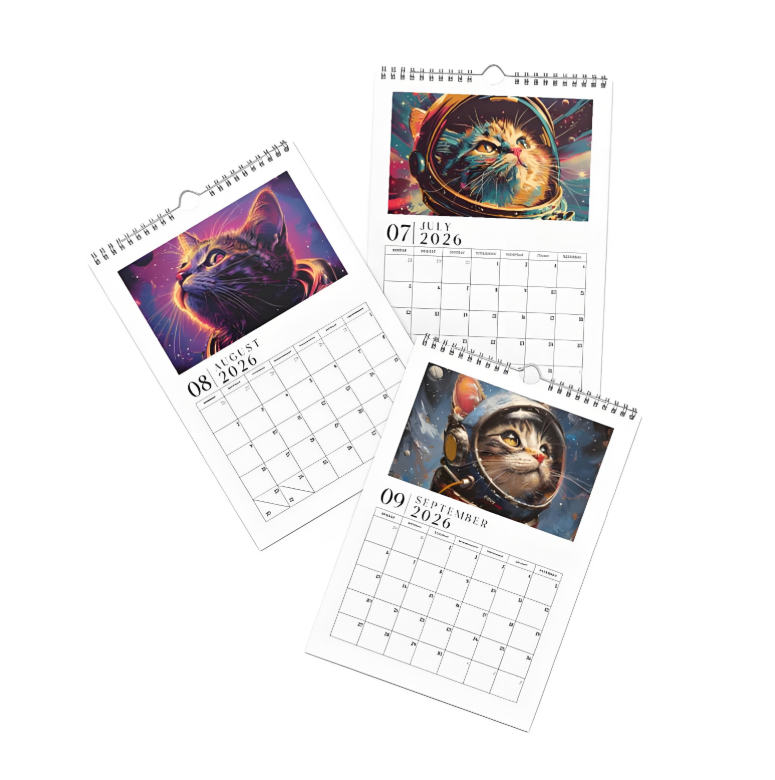 ✨ Space Cats 2026 Calendar - Perfect Gift for Holidays & Special Occasions 🎁🐱